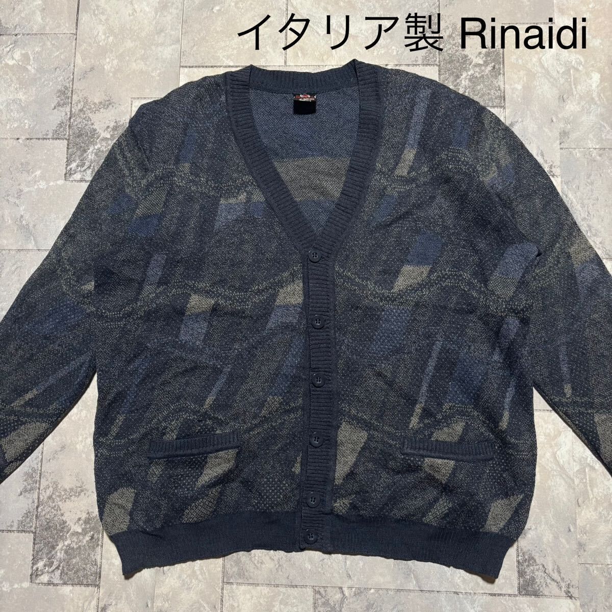 イタリア製 Rinaidi カーディガン 90s ニット セーター ヴィンテージ 