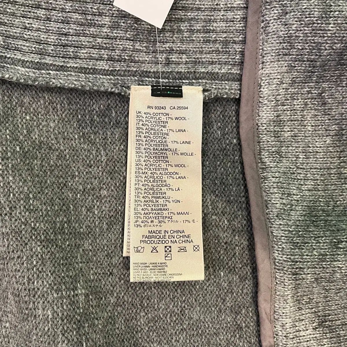 ストア DIESEL グレー ニット バイカージャケット DIESEL（ディーゼル