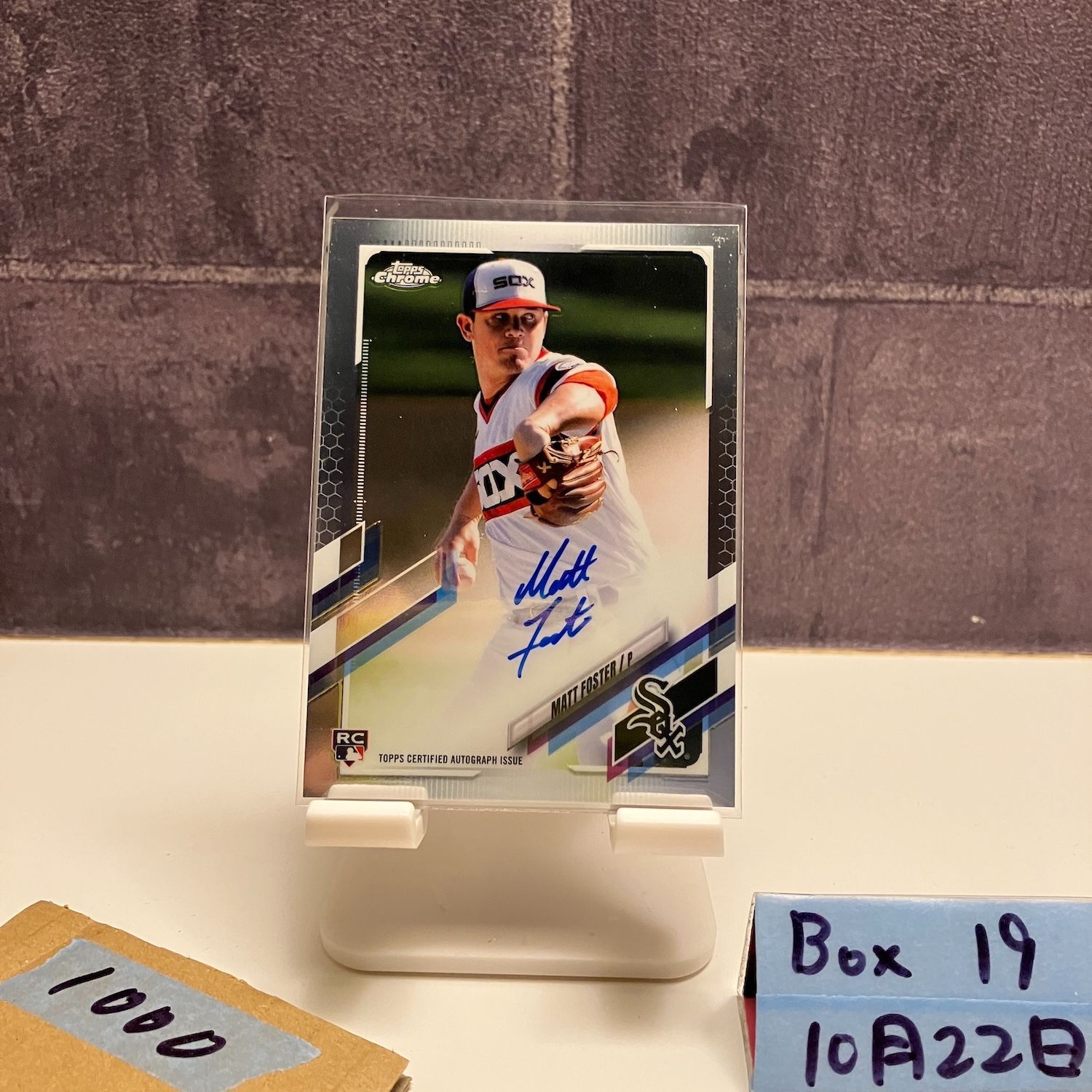 2021 Topps Chrome Matt Foster 直筆サインカード Chicago White Sox