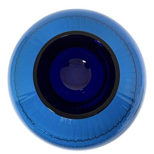 SAINT LOUIS サンルイ エルメスグループ キャンドルスタンド クリスタルガラス ブルー インテリア小物 オブジェ トレー ろうそく立て ロウソク キャンドルランプ HERMES 81626