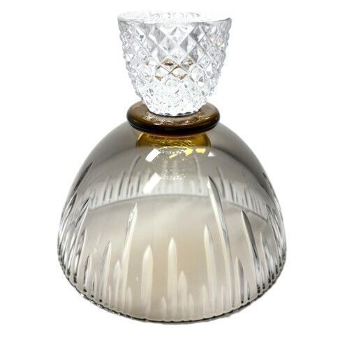 SAINT LOUIS サンルイ アンディアブレ キャンドルスタンド クリスタルガラス クリア ブラウン インテリア小物 オブジェ ろうそく立て ロウソク キャンドルランプ 81624