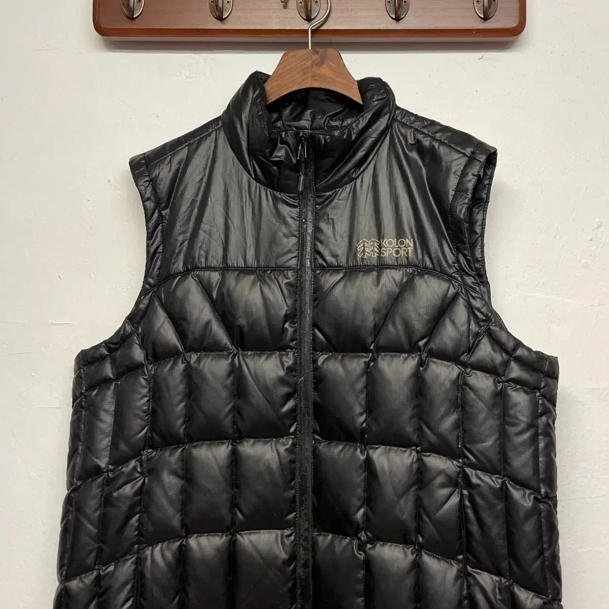 KOLONSPORT コーロンスポーツ バ둑판 ダック ダウン ブラック ダウン 