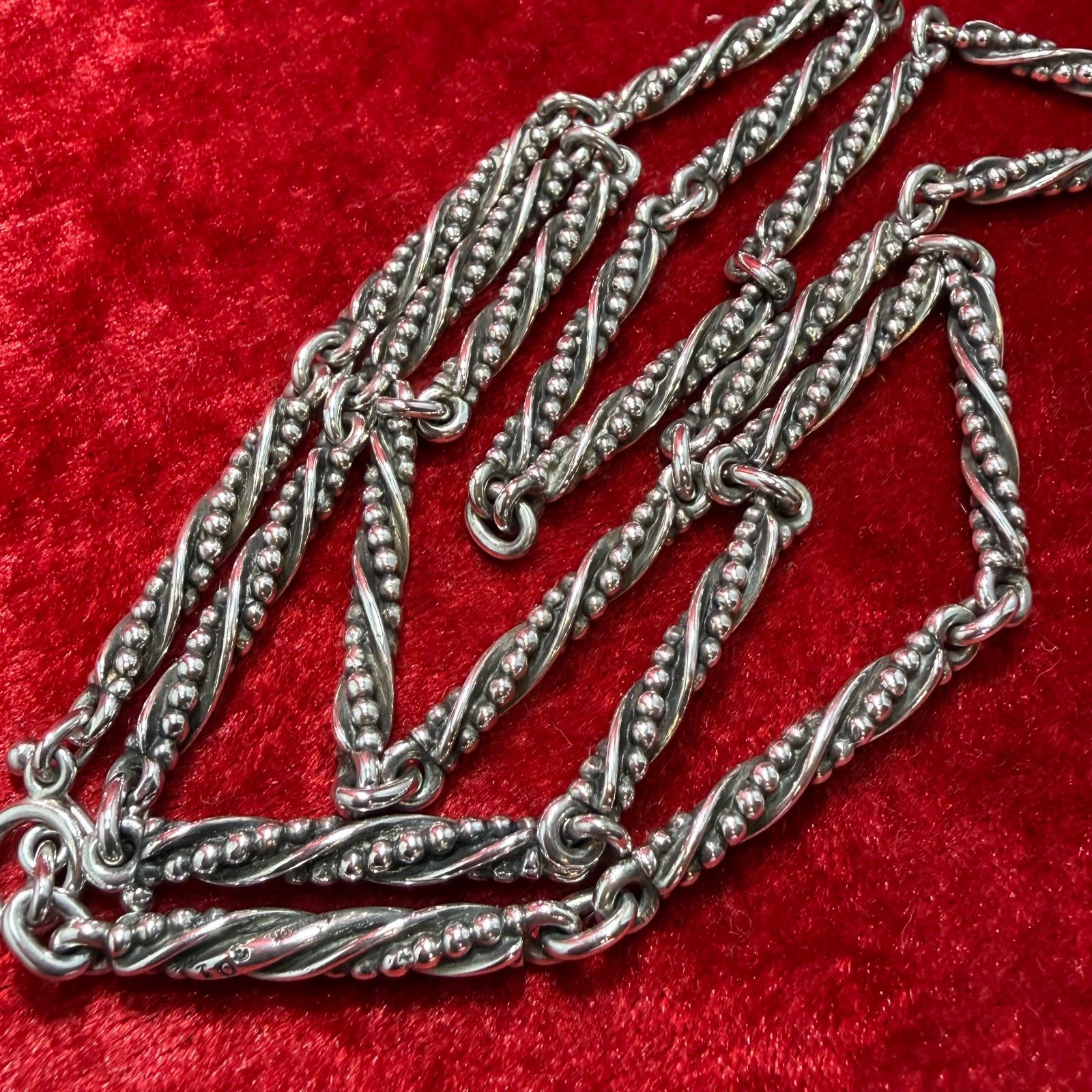 美品 希少74cmx60.5gネックレス ♯301 ジョージジェンセン/GEORG