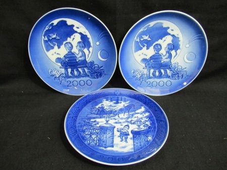 ロイヤルコペンハーゲン イヤープレート 2003年×1 ミレニアム 2000年×2