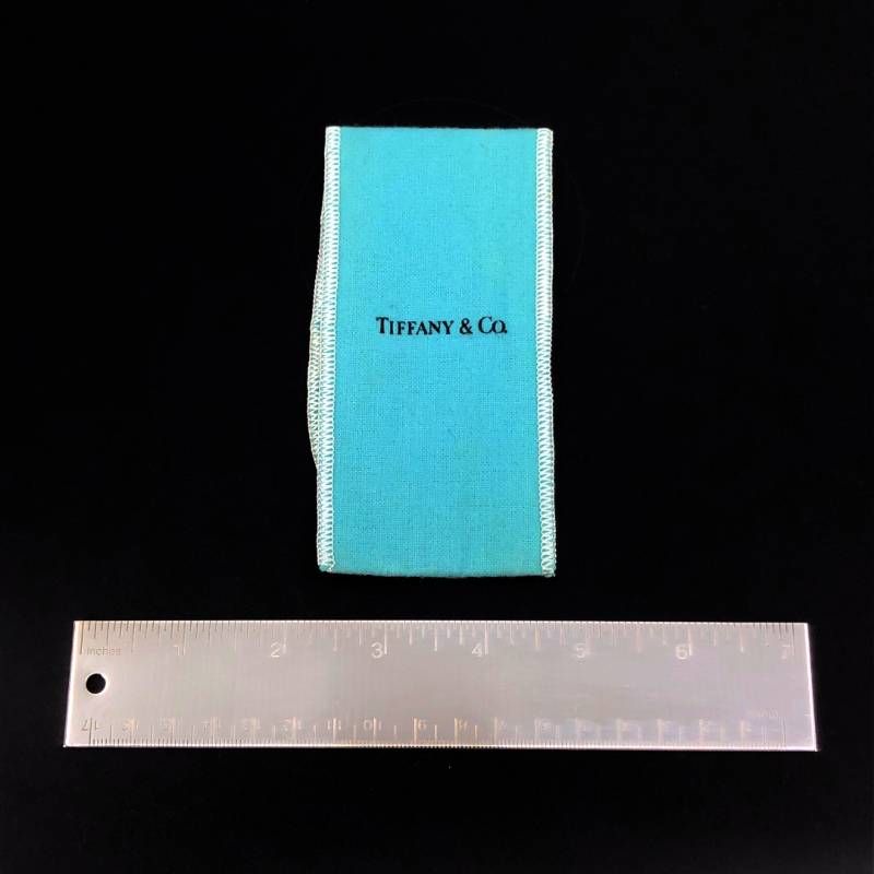 保管袋付き Tiffany ティファニー シルバープレート 定規 物差し スケール 銀メッキ シルバー