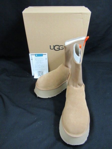 アグ UGG ムートンブーツ クラシック ディッパー 1144031 チェストナット 25 cm レディース 厚底