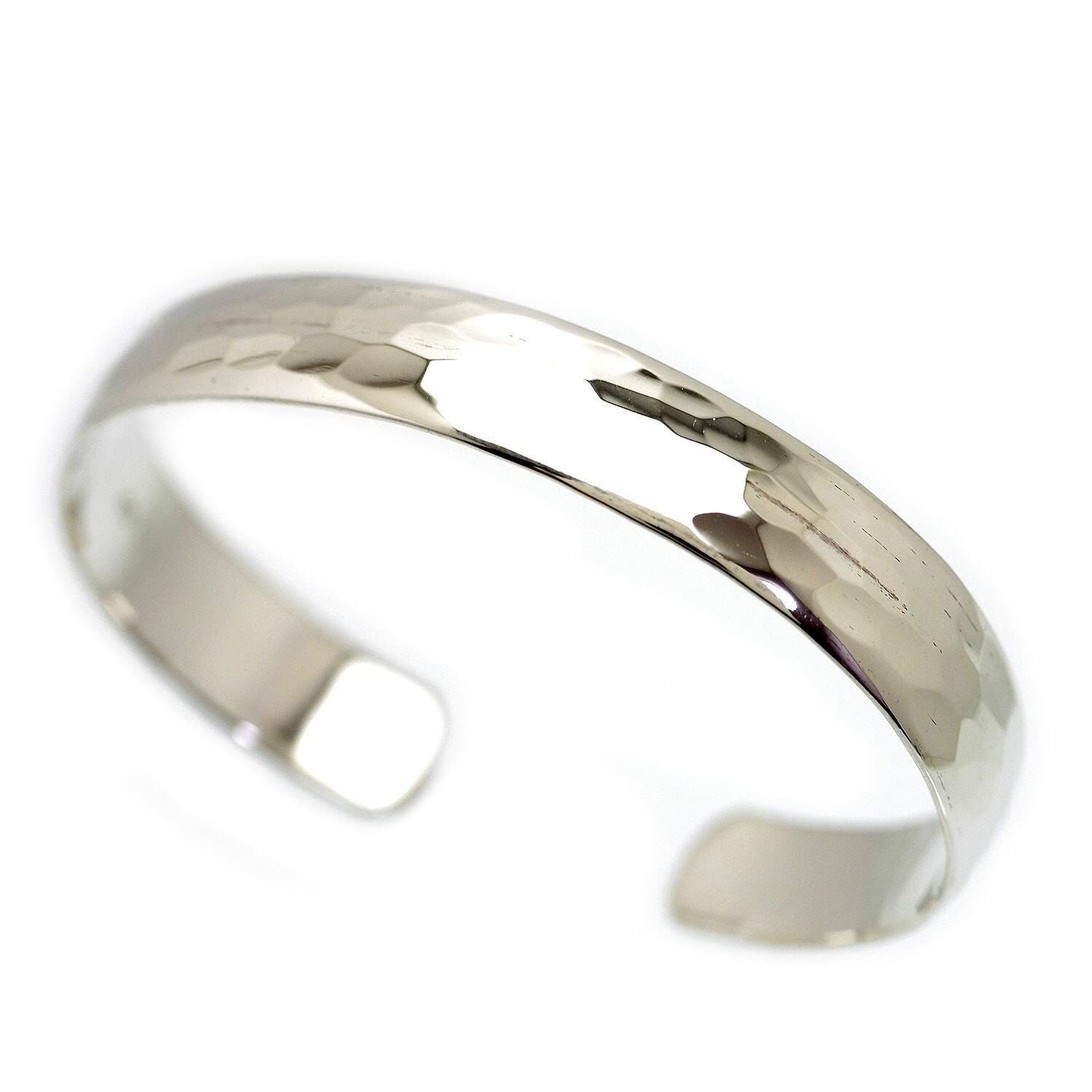 数量 シルバーワン シルバー925 タタキ バングル メンズ se 幅11 mm ハンマード 鎚目 ブレスレット bracelet