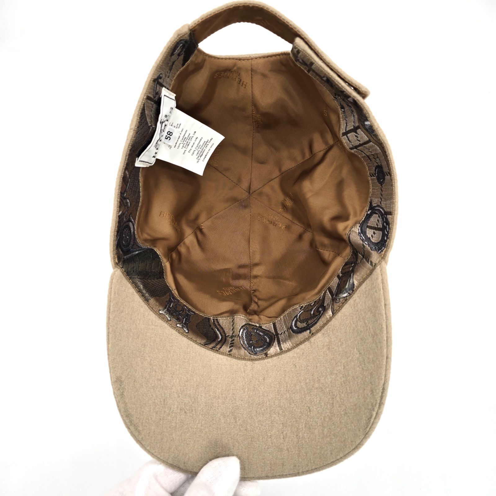 値下げセール中！ エルメス キャスケットキャップ 　 カシミヤ サイズ58 値下げセール中！ エルメス キャスケットキャップ カシミヤ サイズ58