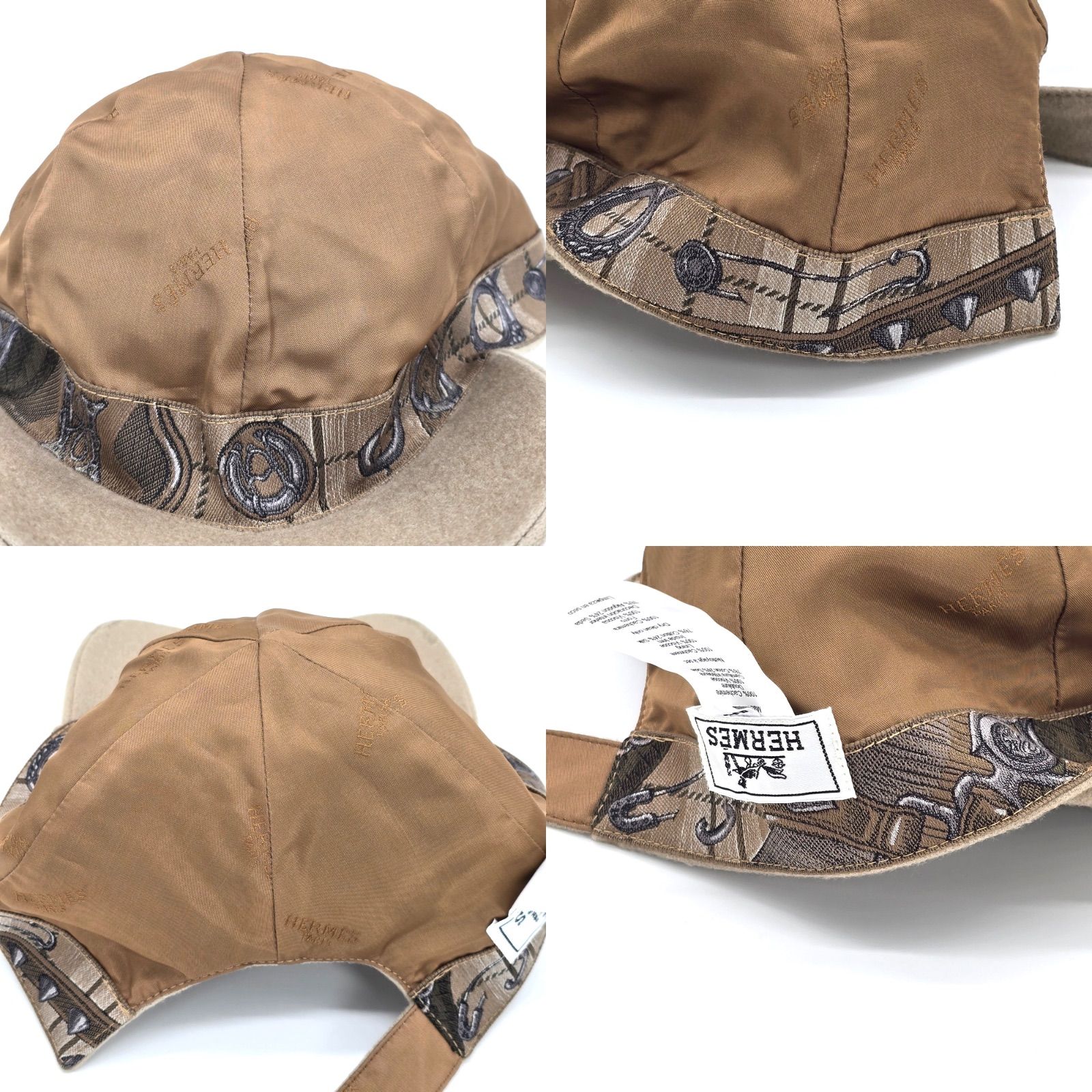 HERMES エルメス キャスケット ライリー カシミヤ ベースボール