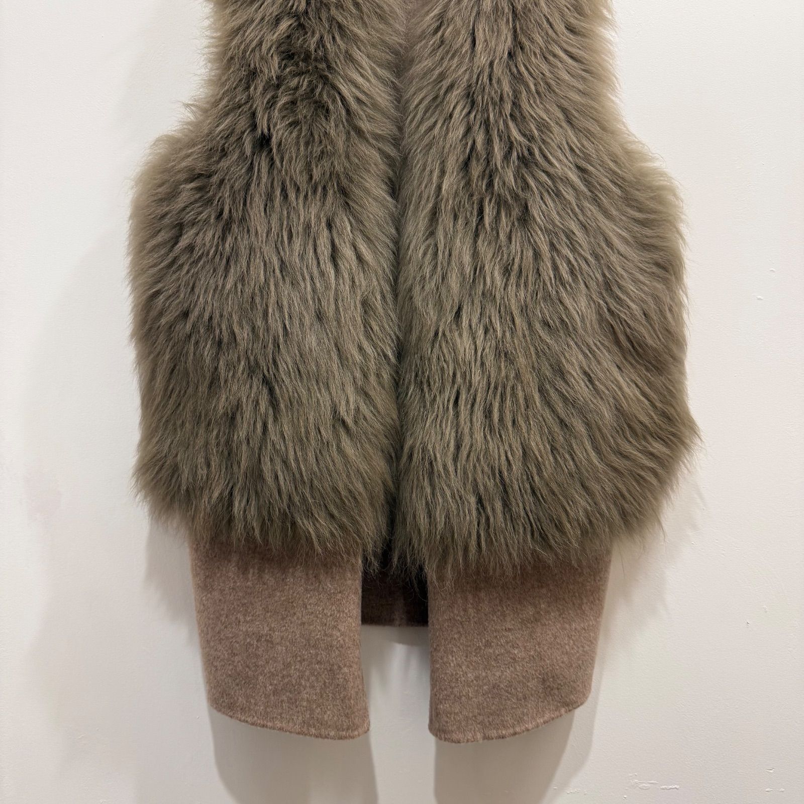 VERMEIL par iena カシミヤファーショートジレ 毛皮【送料込み