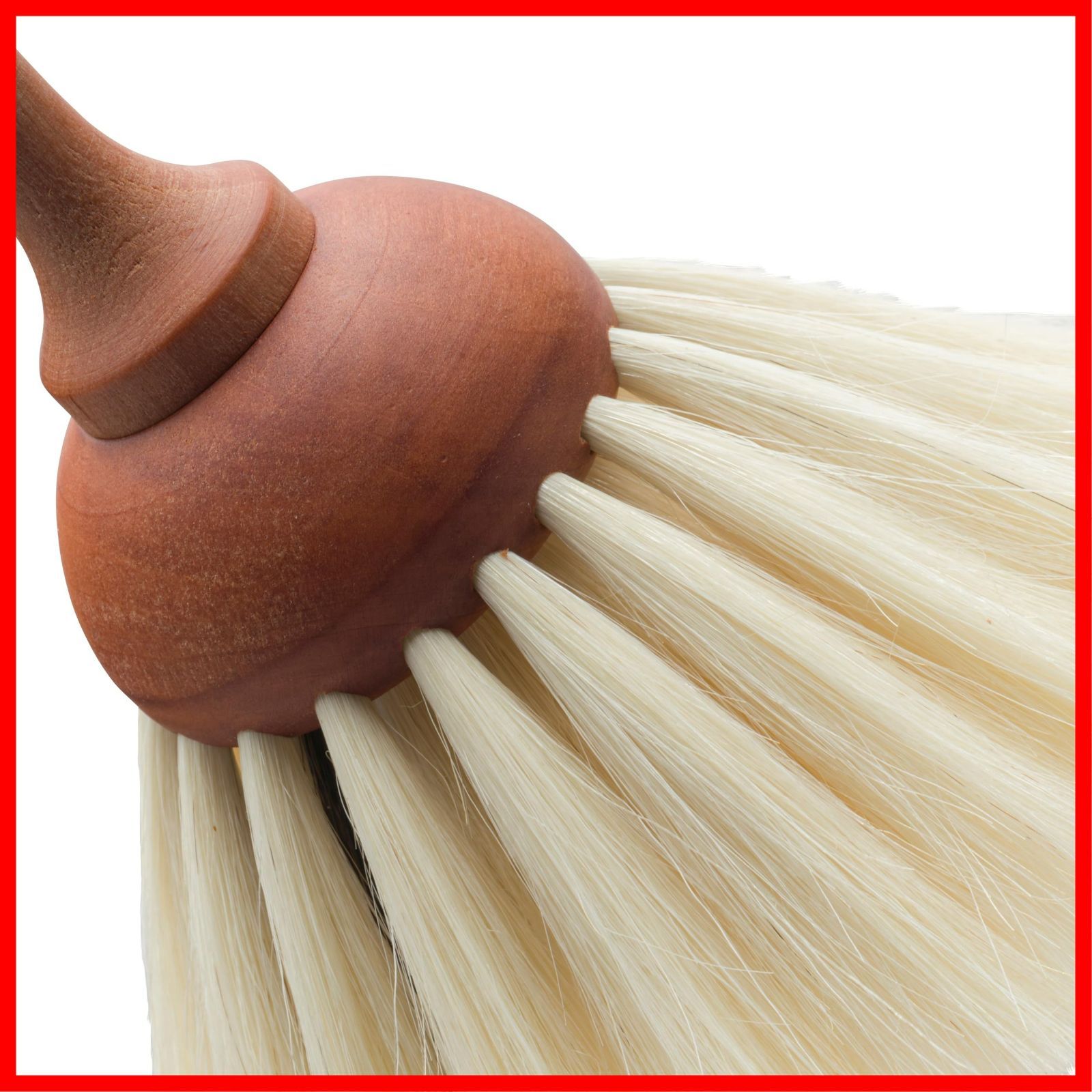 Redecker レデッカー 山羊毛の 埃掃い ハタキ 白