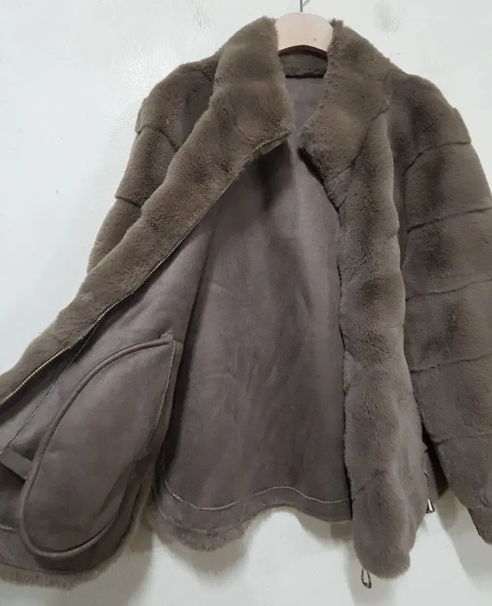 ブラウン ファー ジャケット 66-77