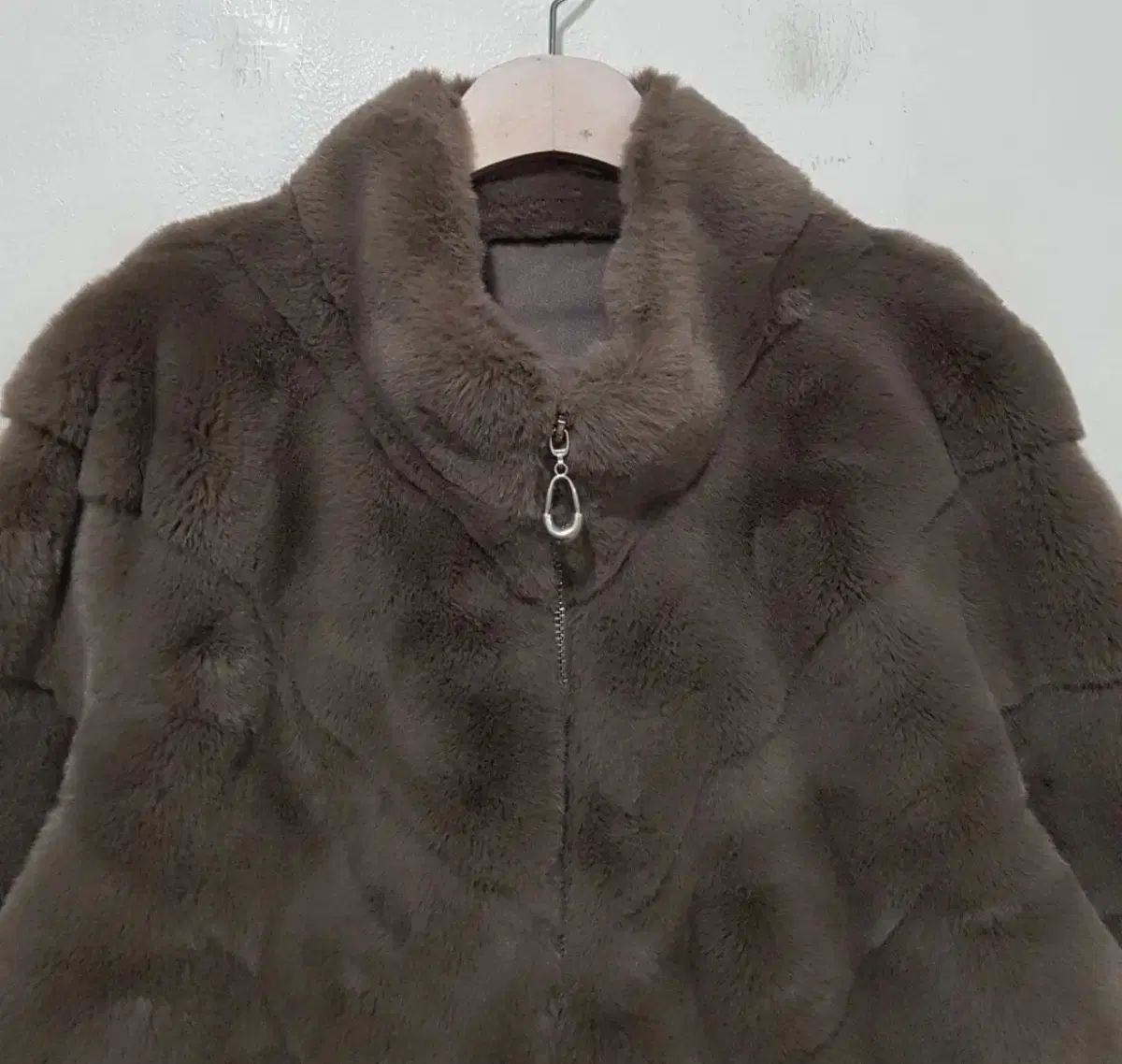  ブラウン ファー ジャケット 66-77 テーラードジャケット ジャケット アウター