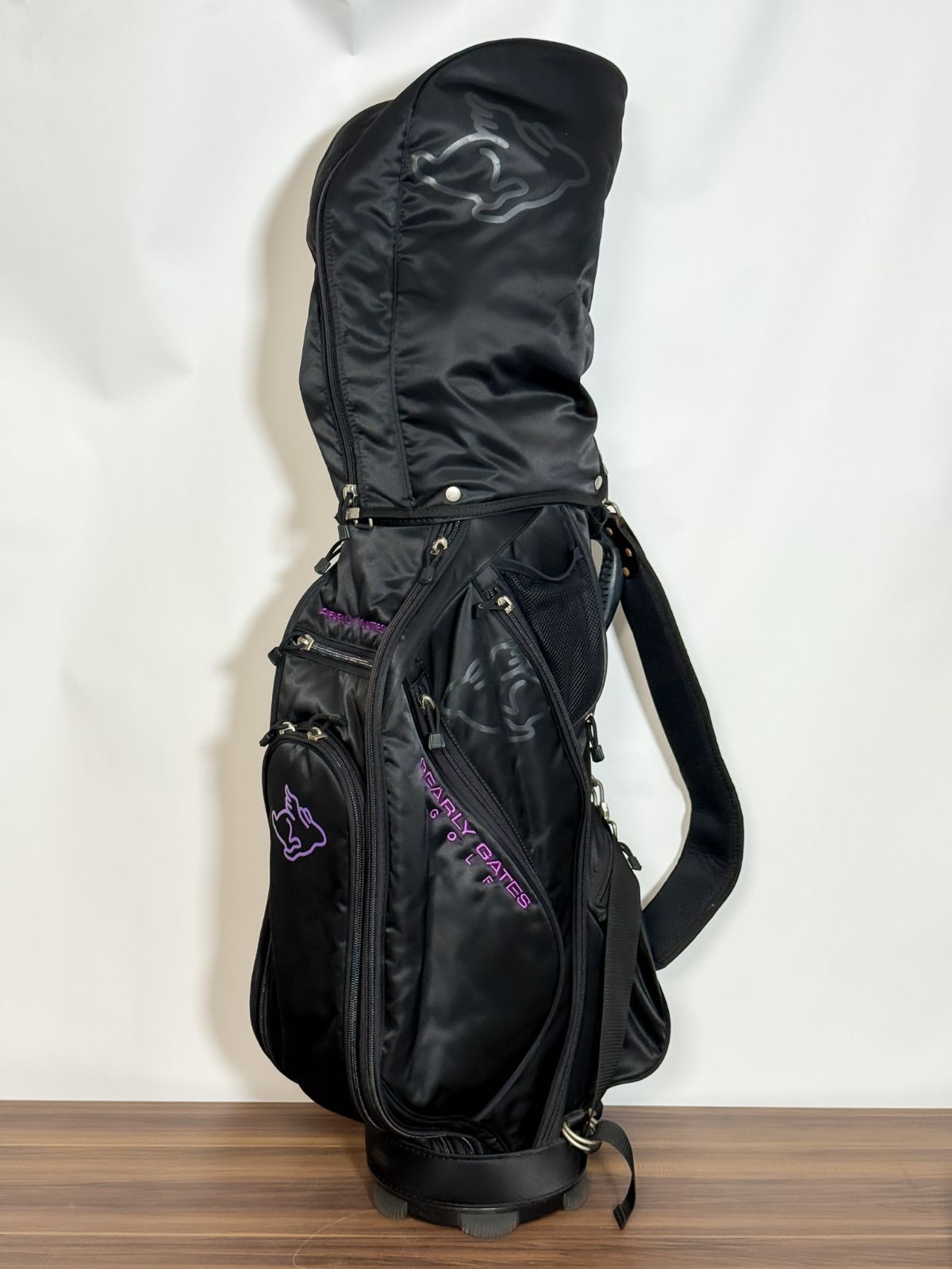 PEARLY GATES キャディバッグ TaylorMade他 ゴルフクラブ一式