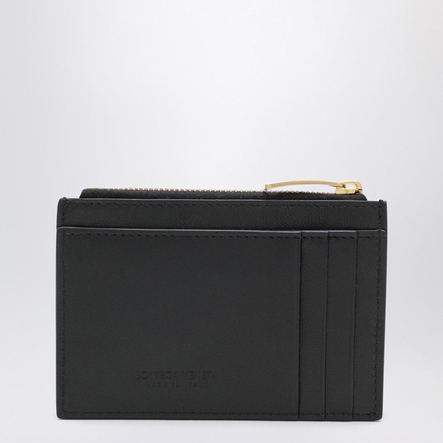  Bottega Veneta 黒のジッパー付きカセットカードホルダー カードケース 小物