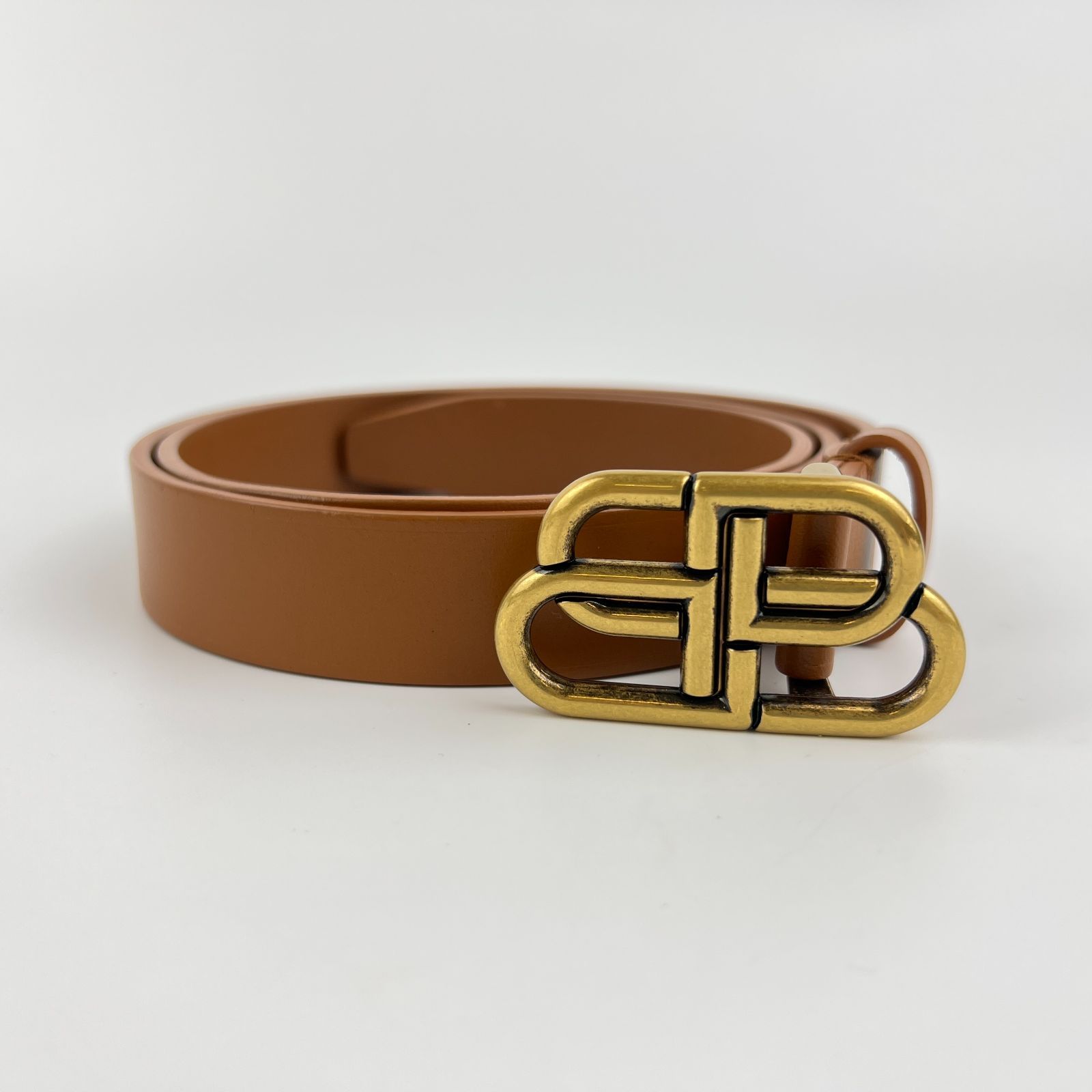 BALENCIAGA バレンシアガ ベルト ブラウン レザー ヴィンテージ レディース HIBUOCHI VINTAGE