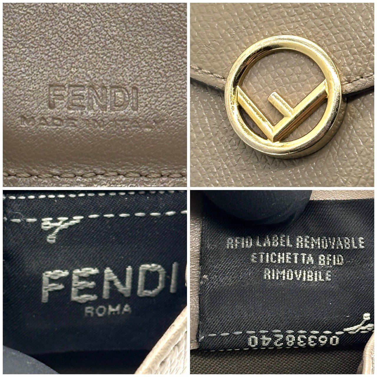 販売 【静かに品格宿す】 FENDI フェンディ 三つ折り財布 エフイズ F