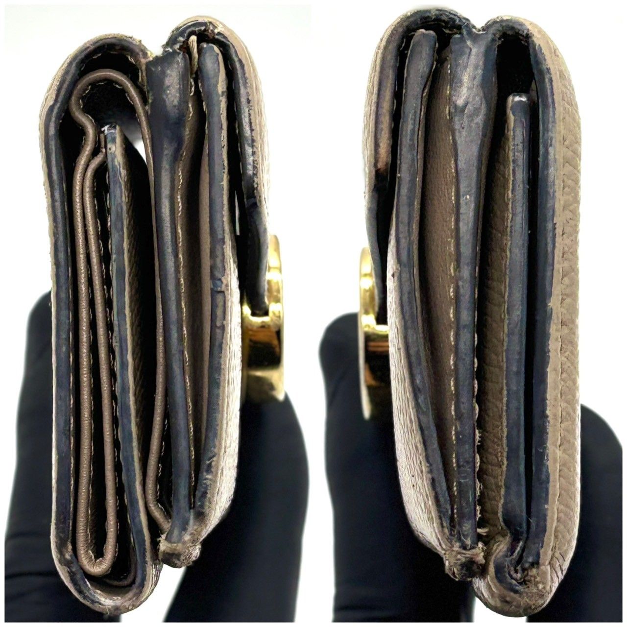 販売 【静かに品格宿す】 FENDI フェンディ 三つ折り財布 エフイズ F