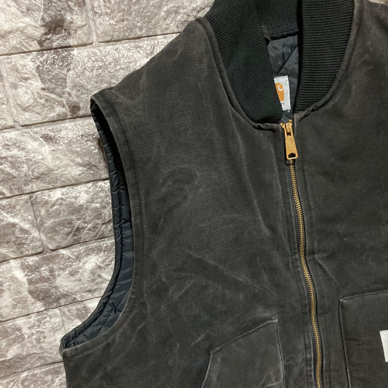 CARHARTT ダックベスト XL USA製 腰ゴム カーハート DUCK VEST ②