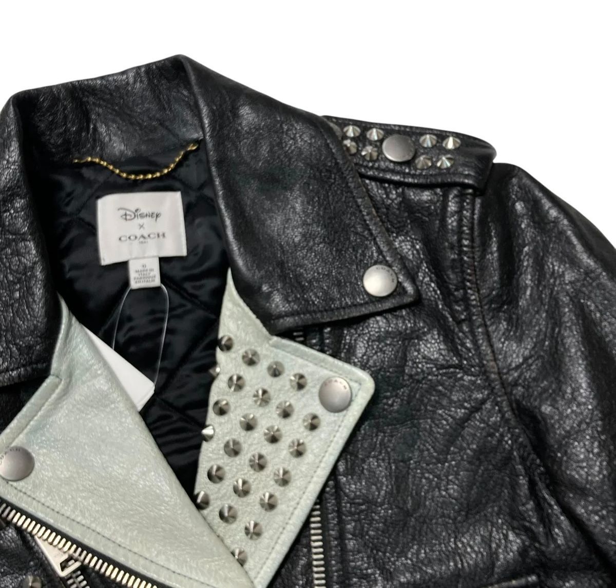 COACH × Disney ミッキーマウス スタッズ ダブル ライダース