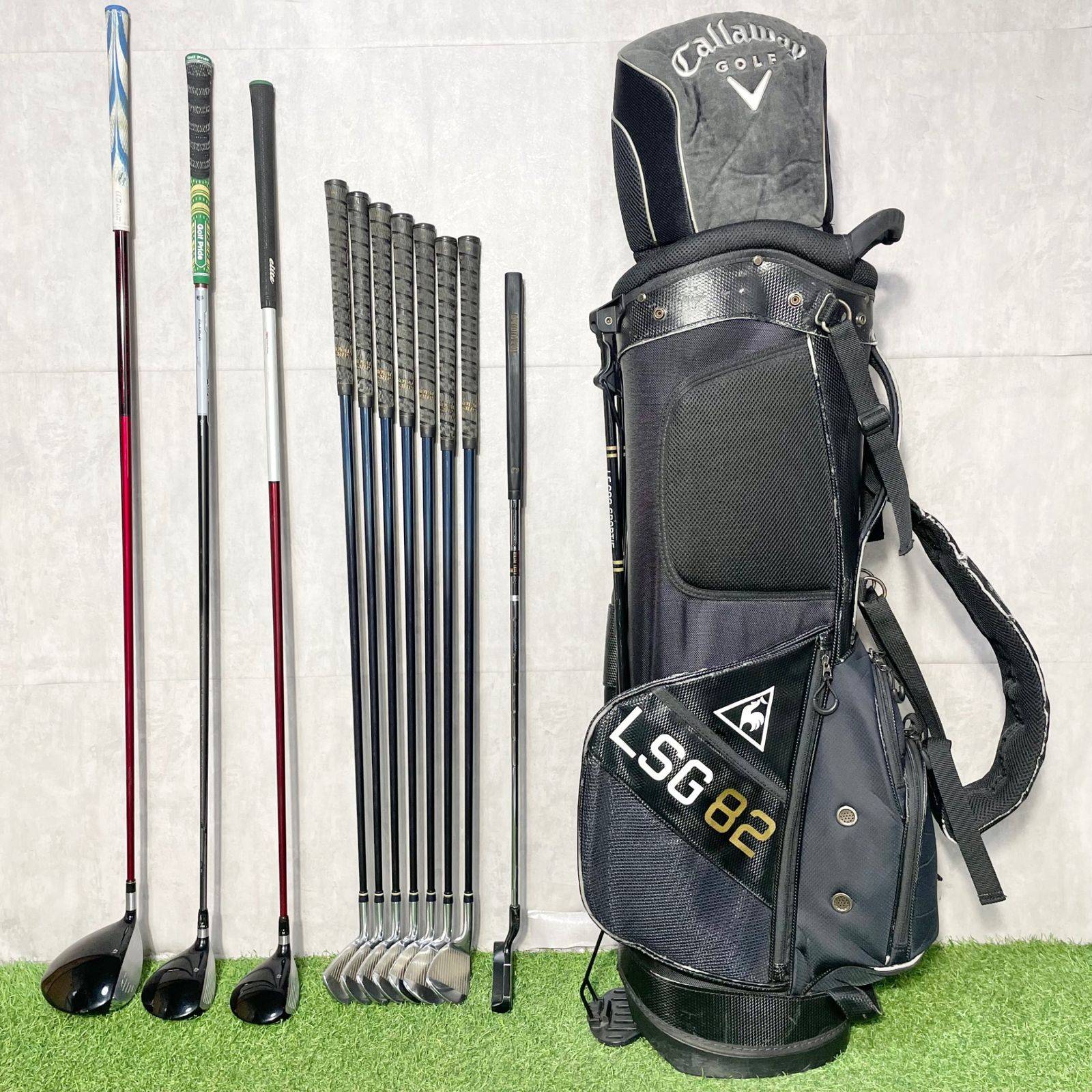 TaylorMade r7 メンズゴルフクラブセット 11本 バック無し TaylorMade r7 r9 MIZUNO ゴルフクラブセット メンズ S 11本 右