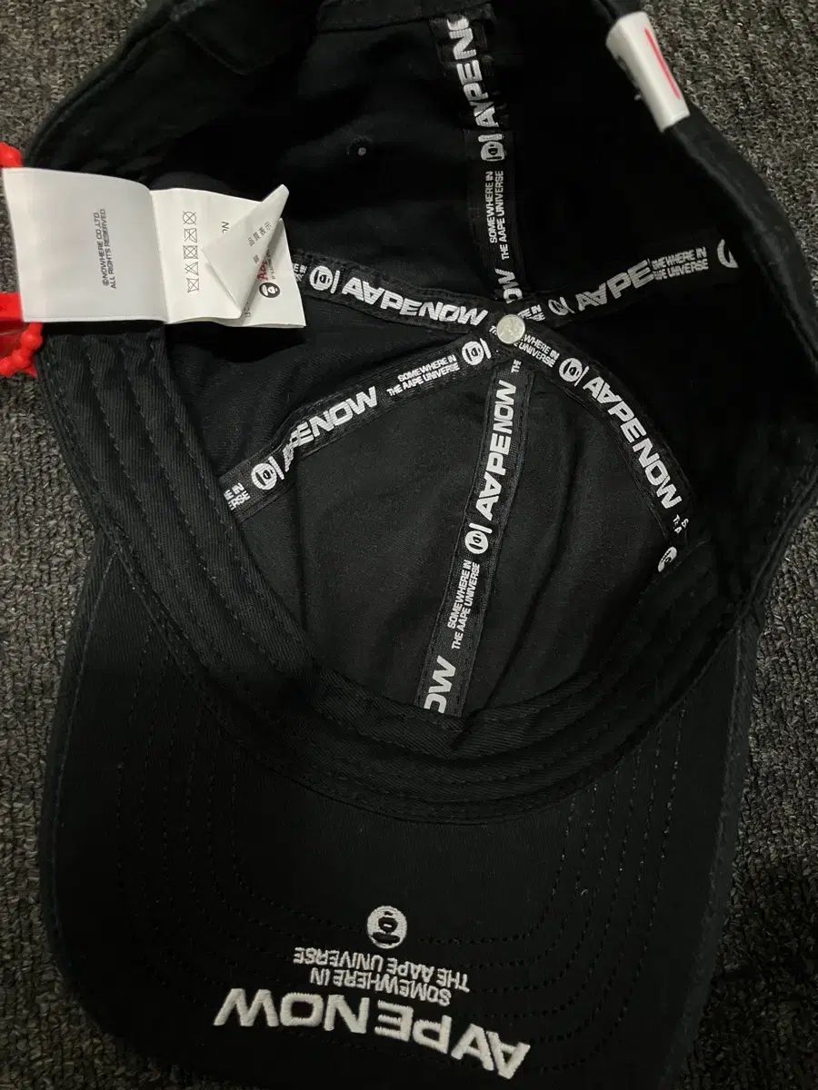 Aape Ape Now ベースボールキャップ ブラック