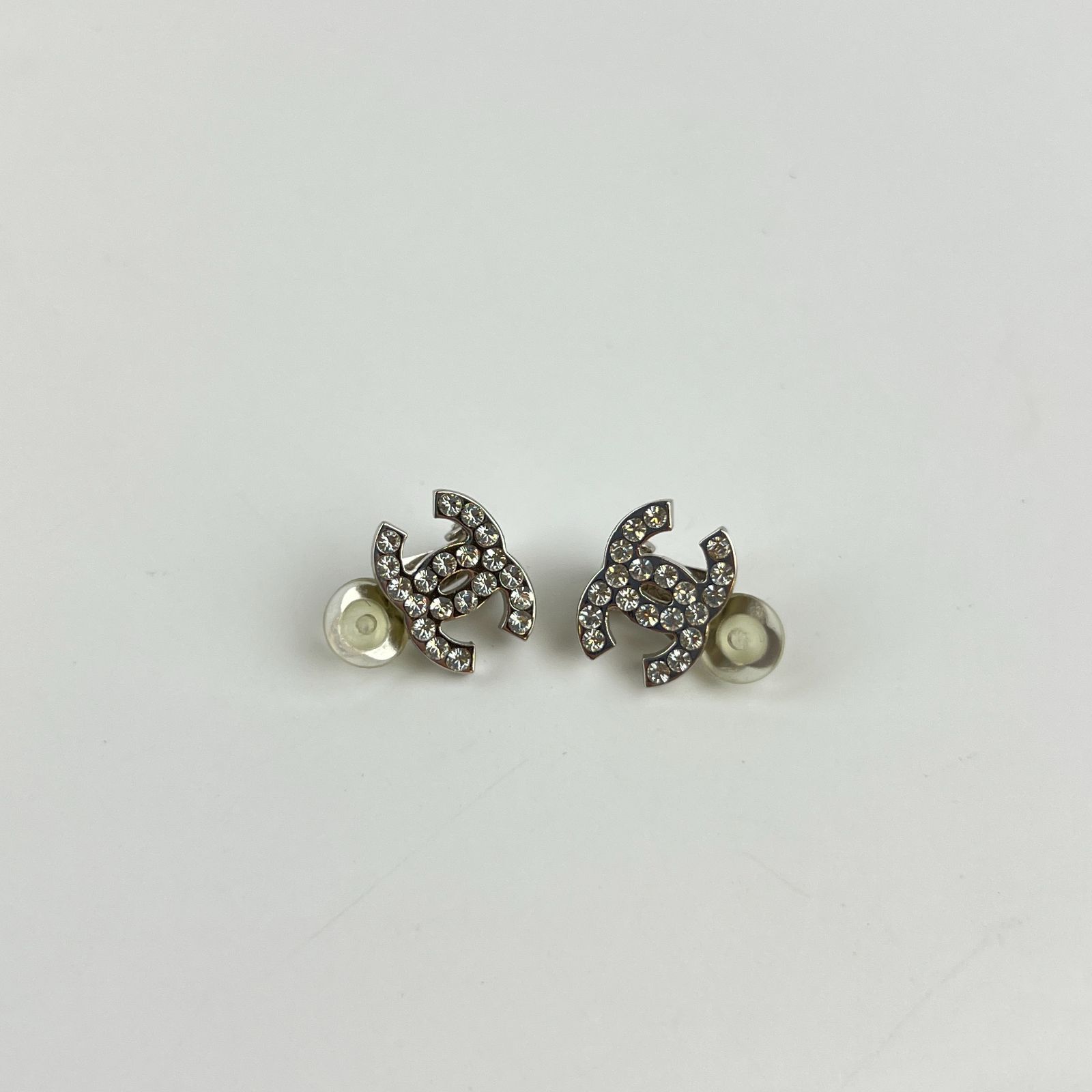 CHANEL シャネル ココマーク イヤリング シルバー 05 V ヴィンテージ レディース HIBUOCHI VINTAGE