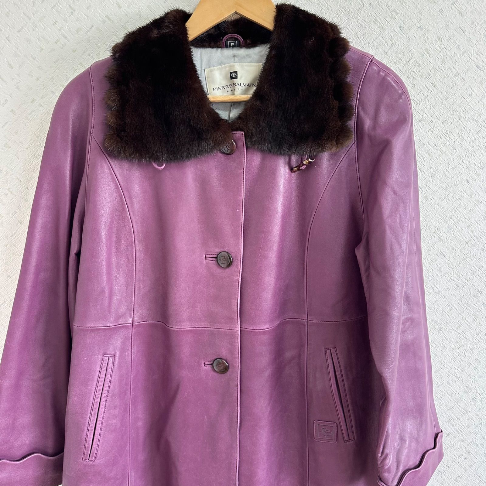 ZM1700 PIERRE BALMAINピエールバルマン レザーコート アウター