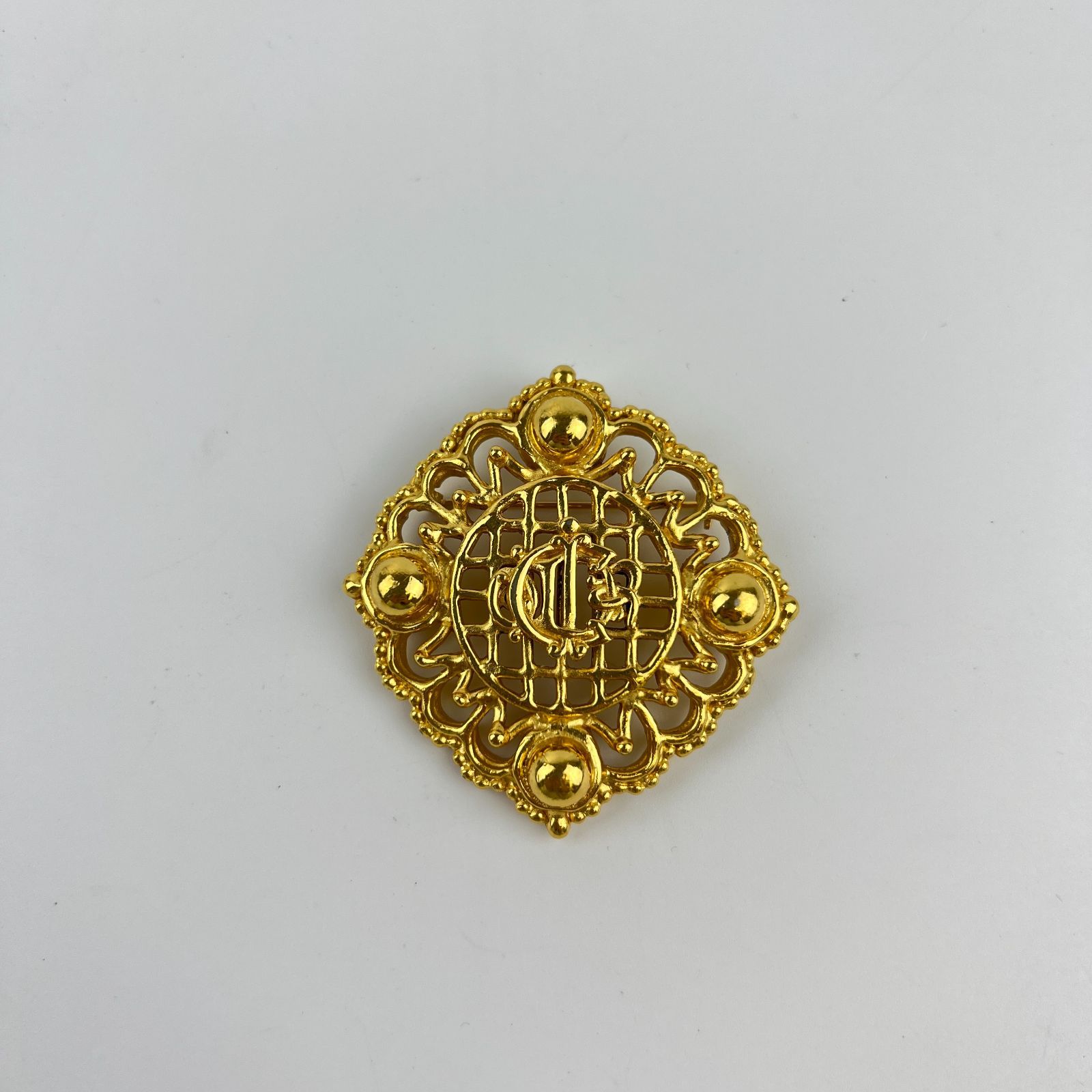 中古】Christian Dior クリスチャンディオール アクセサリー ブローチ