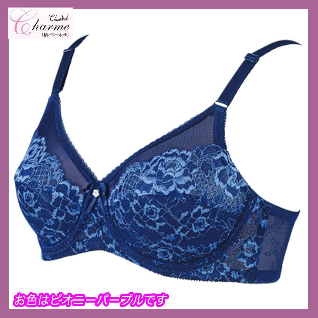 参考19800円 シャンデール シャルム ブラジャー ピオニーパープル C 85 補正下着 フルカップ 美バスト ワイヤー機能_SU 3 検マルコ