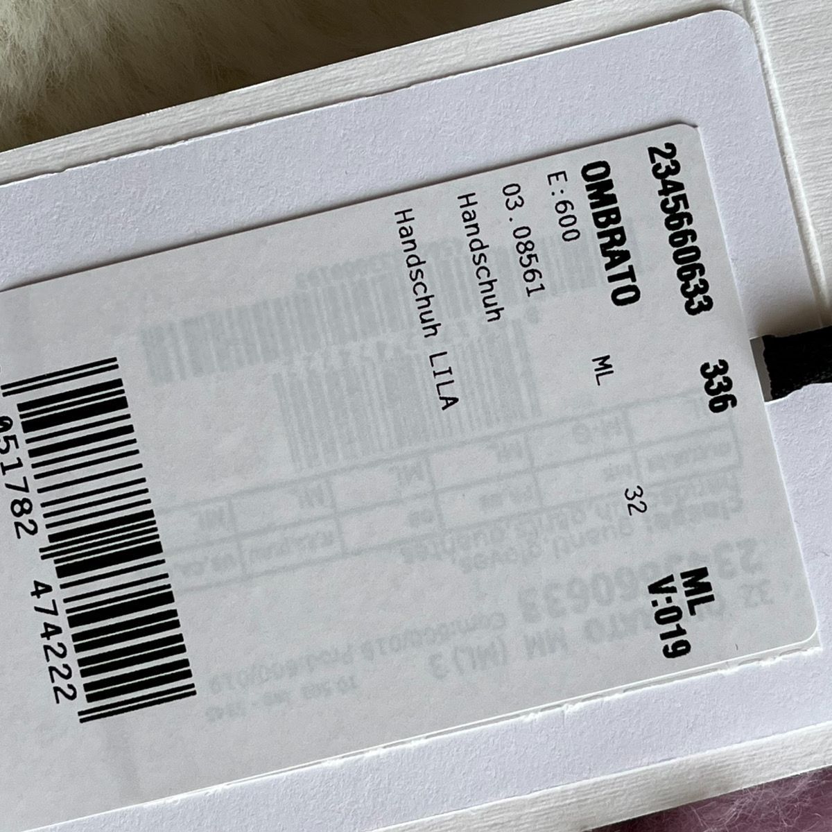  MaxMara マックスマーラ パープル ミトン ストラップ付 ML 手袋 アームカバー 小物