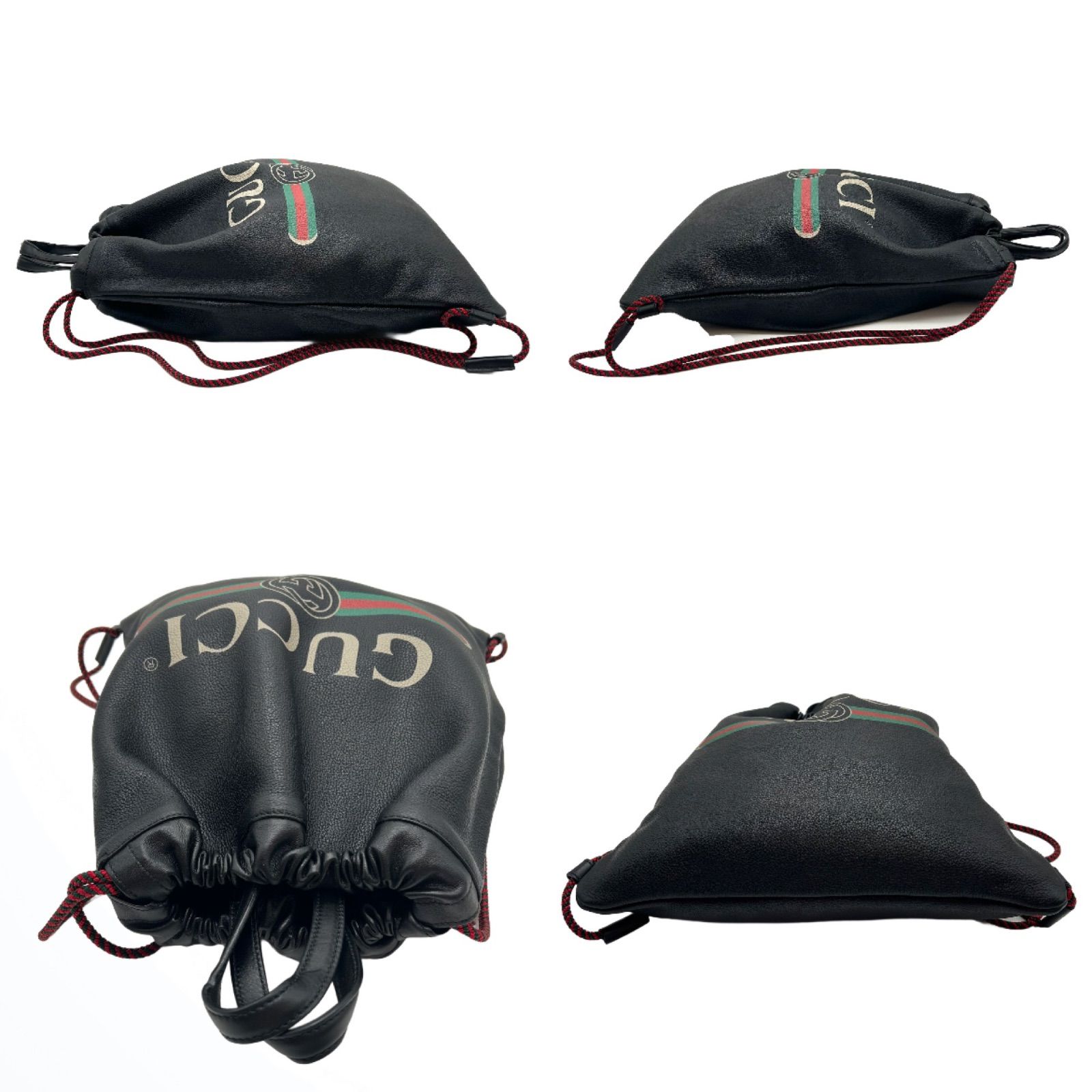 GUCCI グッチ ロゴ ドローストリング 2wayバックパック 516639 GUCCI グッチ ドローストリング バックパック ロゴプリント 516639