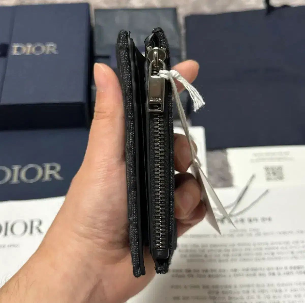  ディオール オブリーク バーティカル コンパクト 二つ折り財布 新モデル 長財布 小物