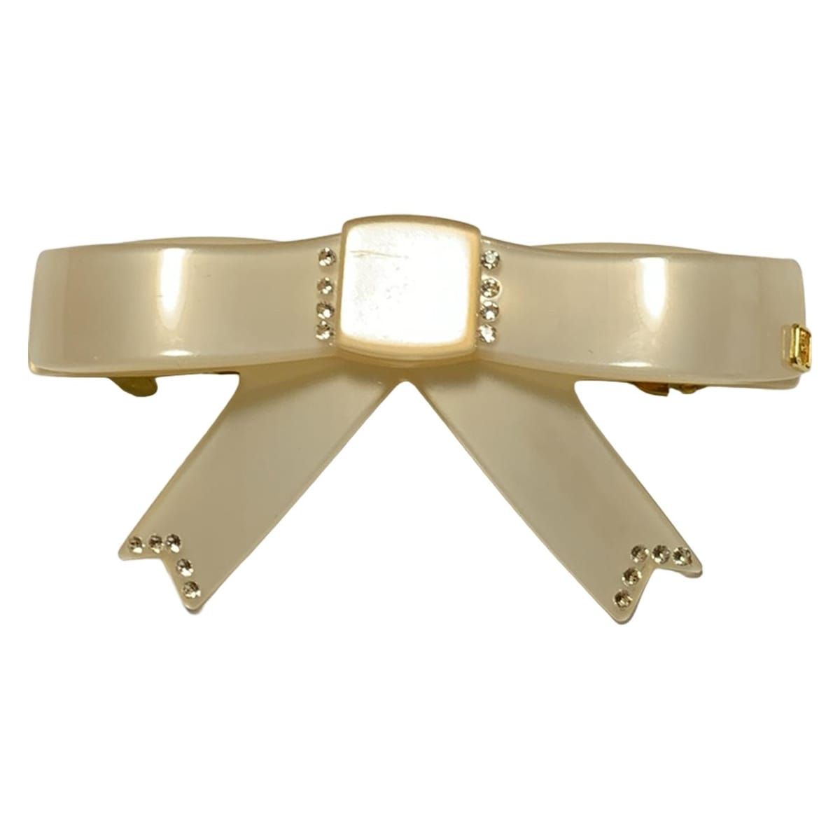 ALEXANDRE de PARIS アレクサンドル ドゥ パリ バレッタ - ベージュ リボン