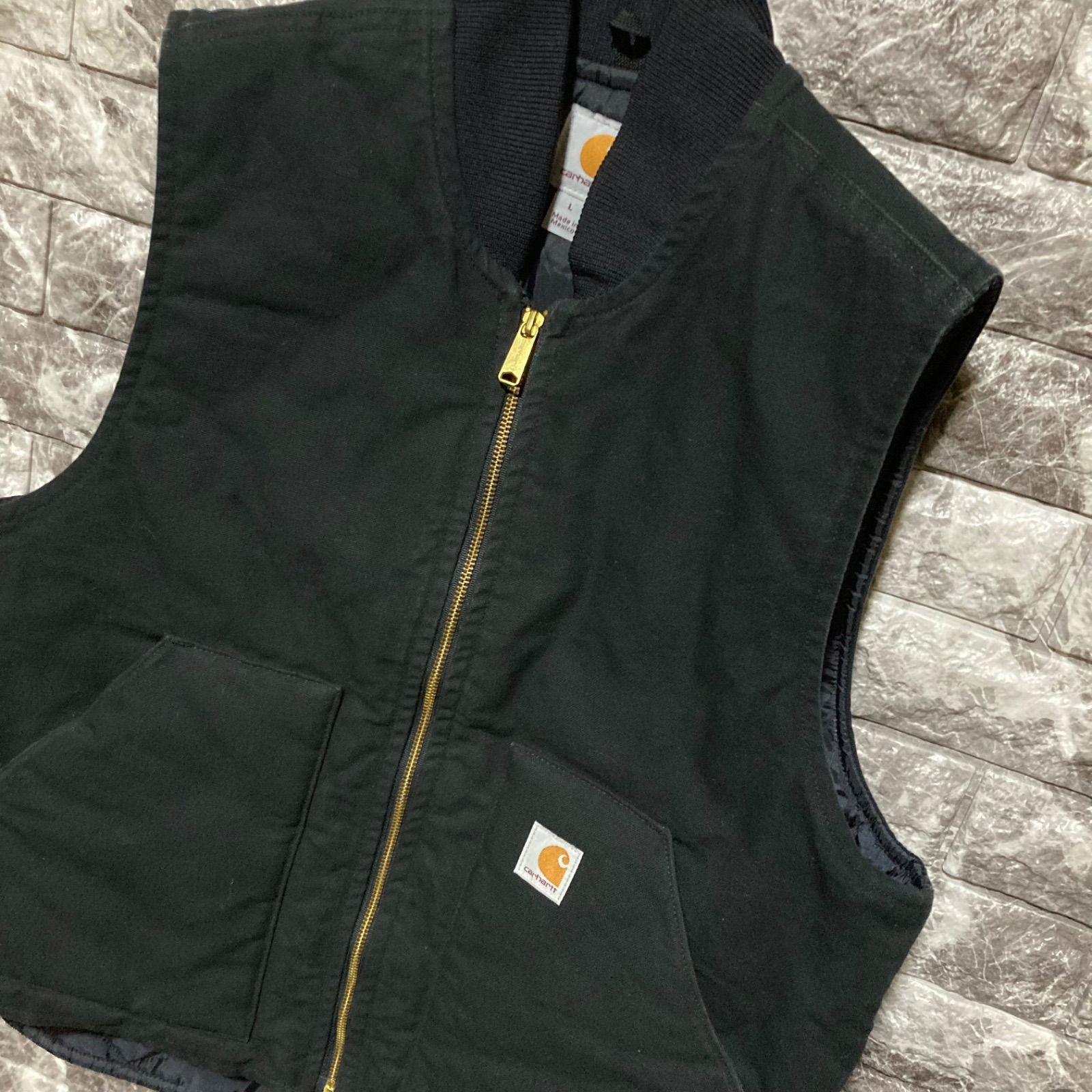 CARHARTT ダックベスト L メキシコ製 カーハート DUCK VEST ② - メルカリ