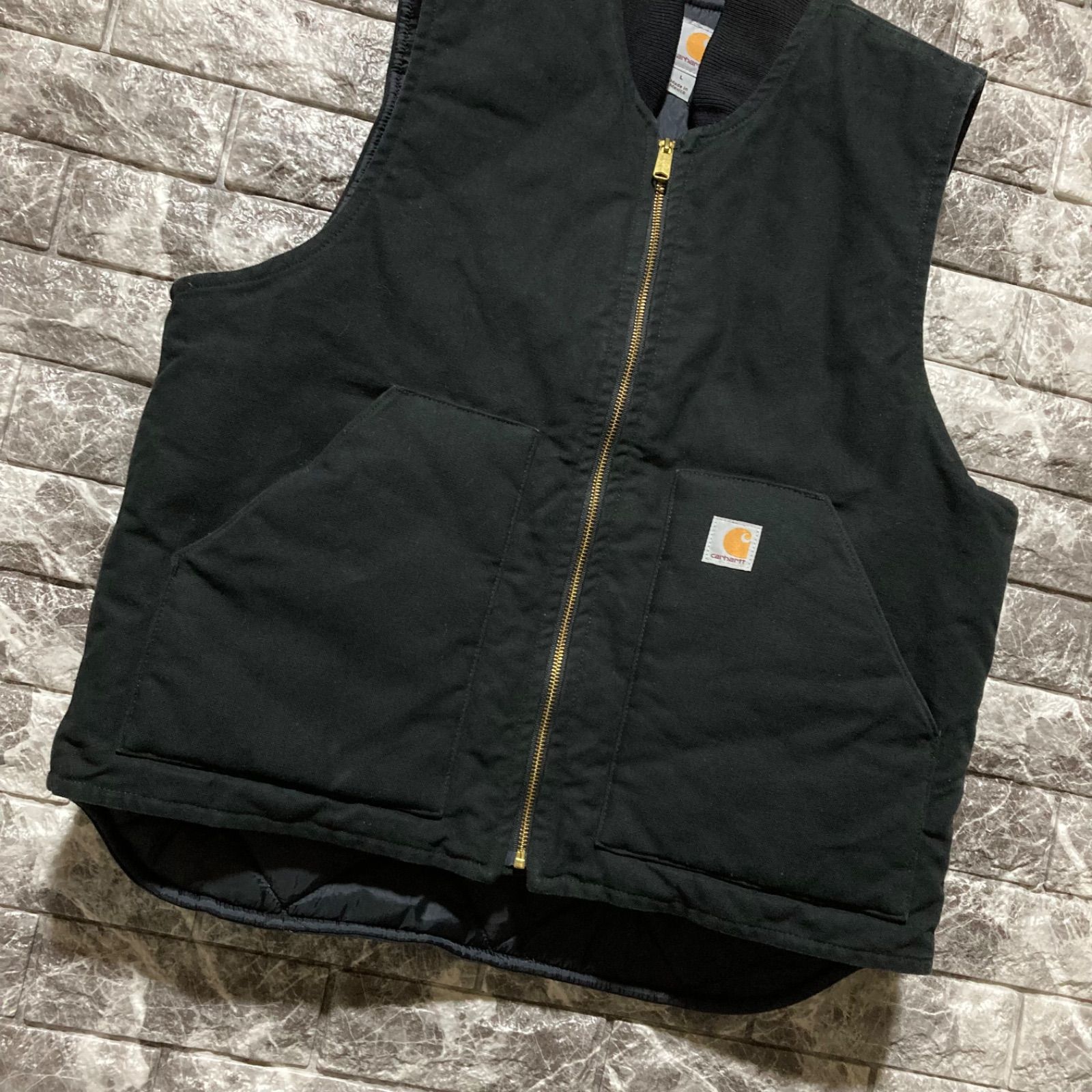 carharttダックベストBLACKメキシコ製XLです^ ^ CARHARTT ダックベスト L メキシコ製 カーハート DUCK VEST ② - メルカリ