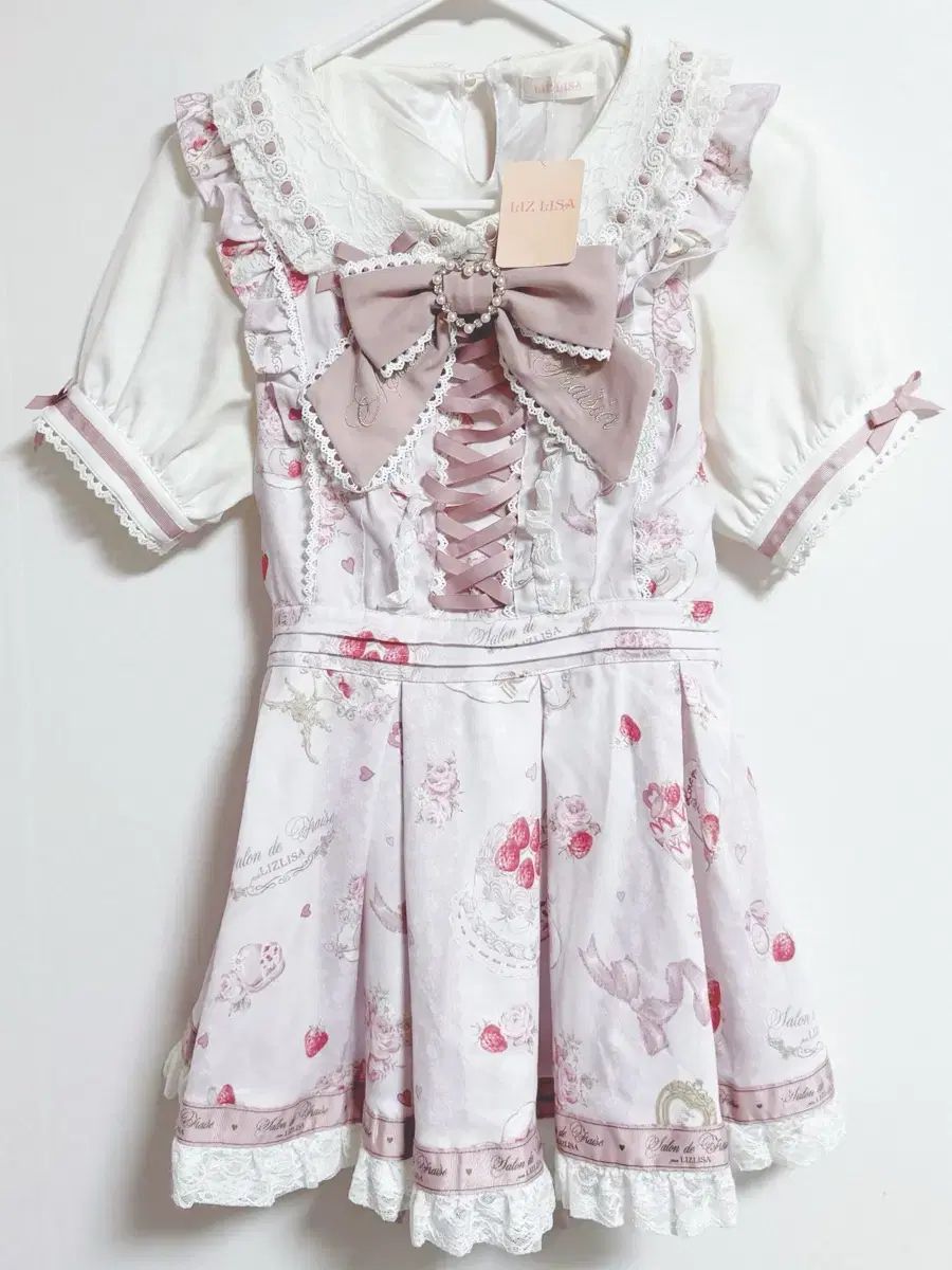LIZ LISA リズリサ サロン ド プレ 프레 半袖 ピンク セットアップ