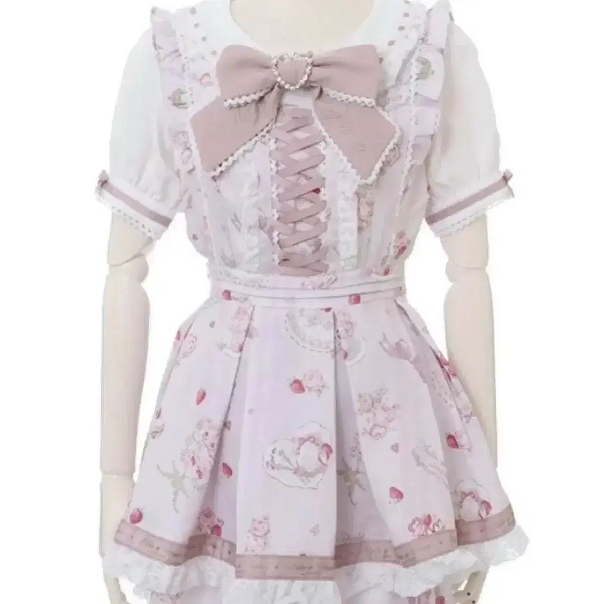 LIZ LISA リズリサ サロン ド プレ 프레 半袖 ピンク セットアップ