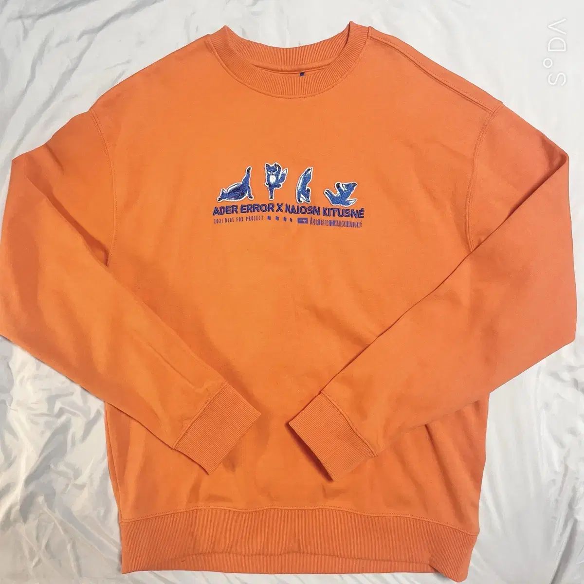 アーダーエラー メゾンキツネ オレンジ スウェット