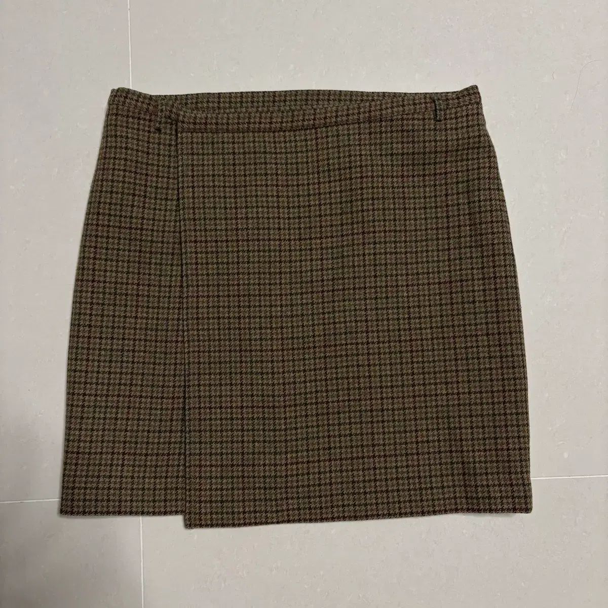 POLO RALPH LAUREN ヴィンテージ CHECK ラップ スカート ウール 30インチ