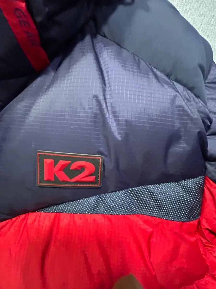 K2 レッド ネイビー ダウン アウター - メルカリ