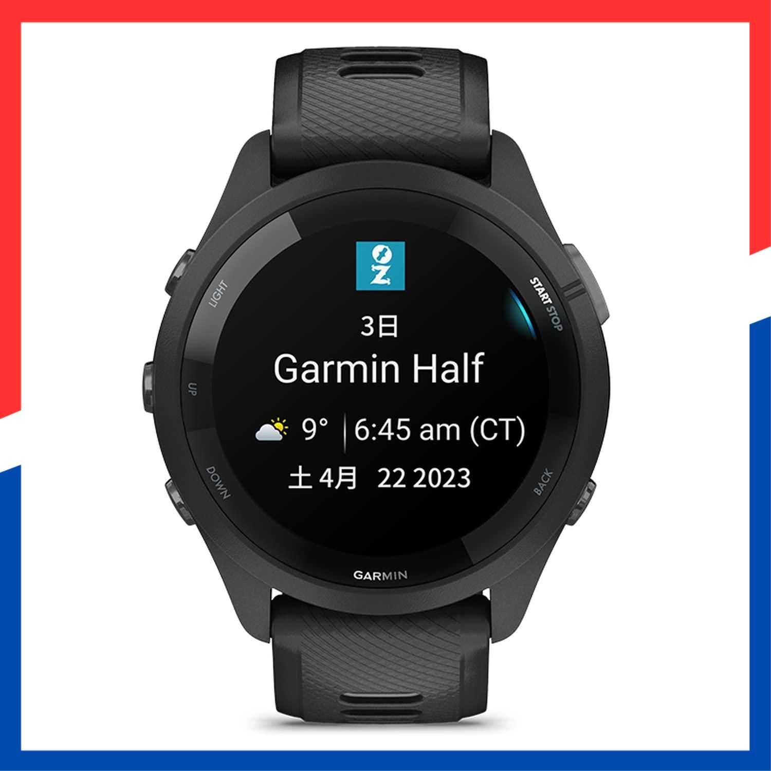 265 Forerunner Music ロングバッテリー 超軽量 高精度GPS 色鮮やかなAMOLEDタッチディスプレイ アプリと連携してデータ管理 睡眠スコア Body GARMIN ガーミン GPSランニングウォッチ Battery計測 M