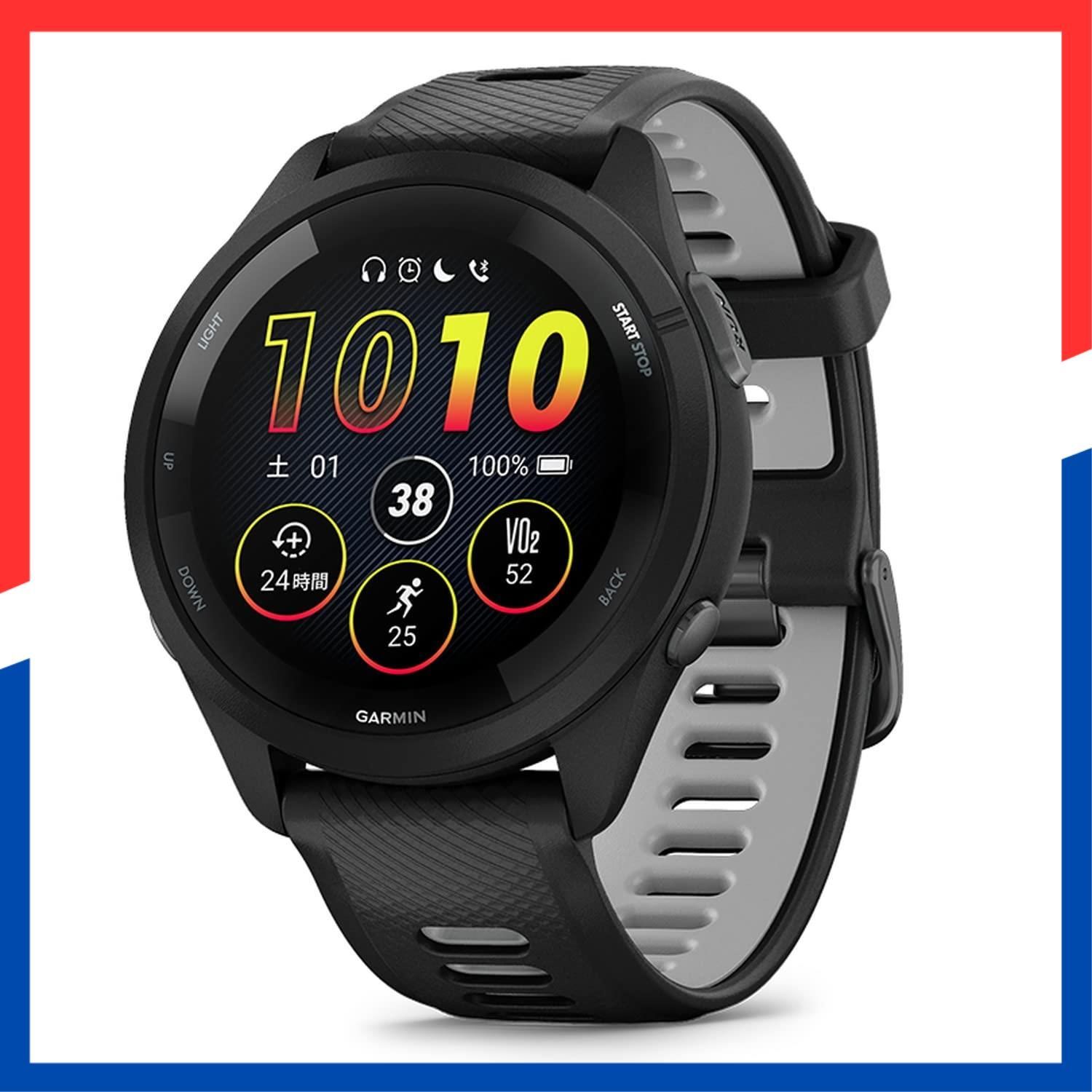 265 Forerunner Music ロングバッテリー 超軽量 高精度GPS 色鮮やかなAMOLEDタッチディスプレイ アプリと連携してデータ管理 睡眠スコア Body GARMIN ガーミン GPSランニングウォッチ Battery計測 M