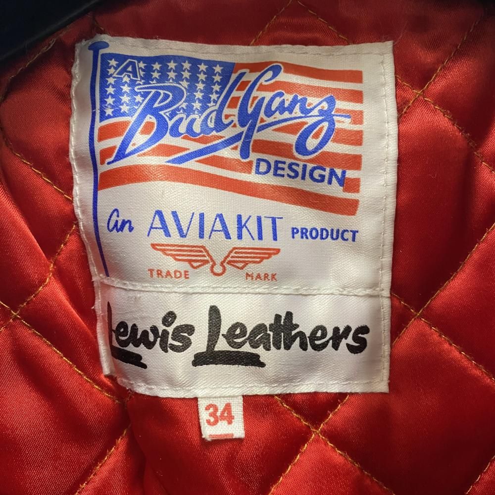 中古】☆90s Lewis Leathers Bud Ganz COUNTRYMAN サイズ34 ブラック