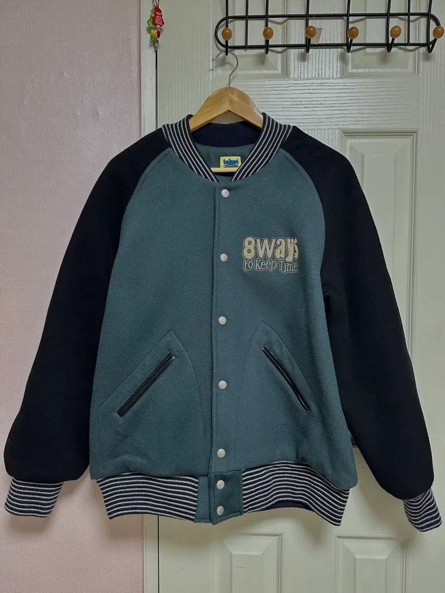 テケット Jack ウール スタジャン ジャケット ブルー