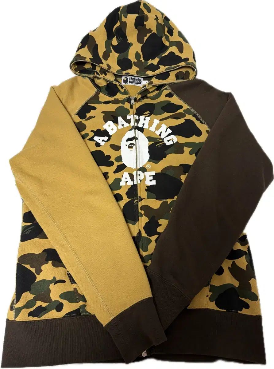 アベイシングエイプ カモフラ Hot Sauce Crazy Ver カレッジ フール ジップアップM