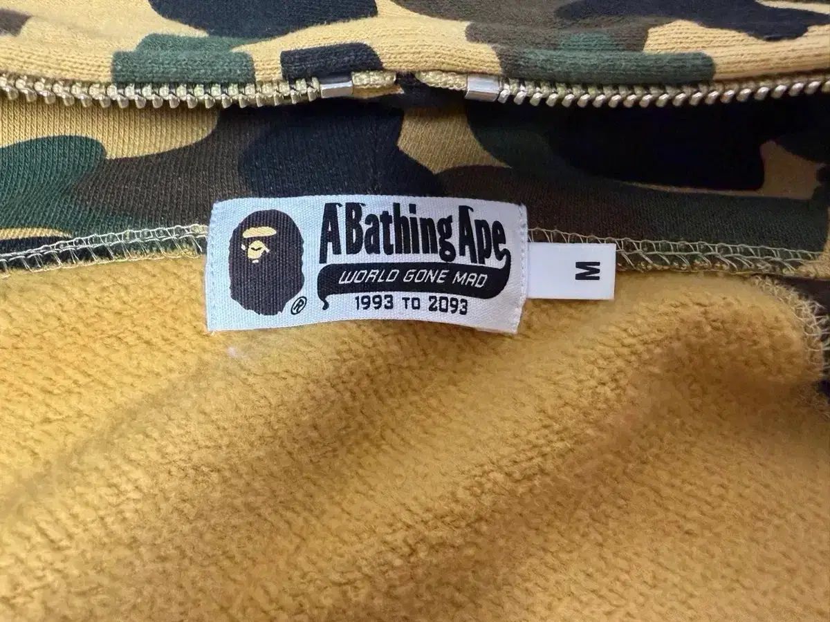 アベイシングエイプ カモフラ Hot Sauce Crazy Ver. カレッジ フール ジップアップM