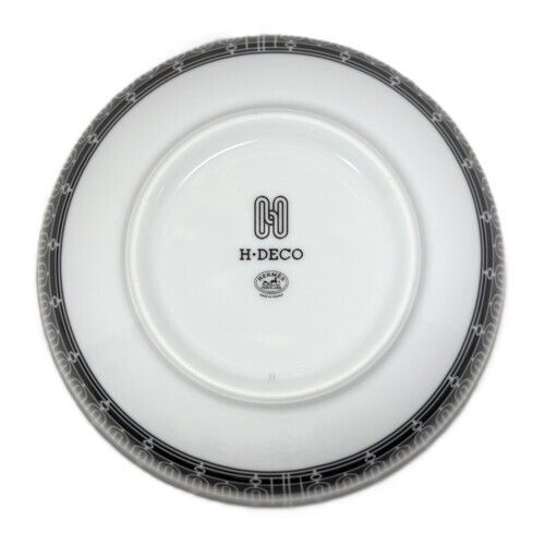 HERMES エルメス Hデコ ボウル GM P037184P 陶器 ホワイト ブラック