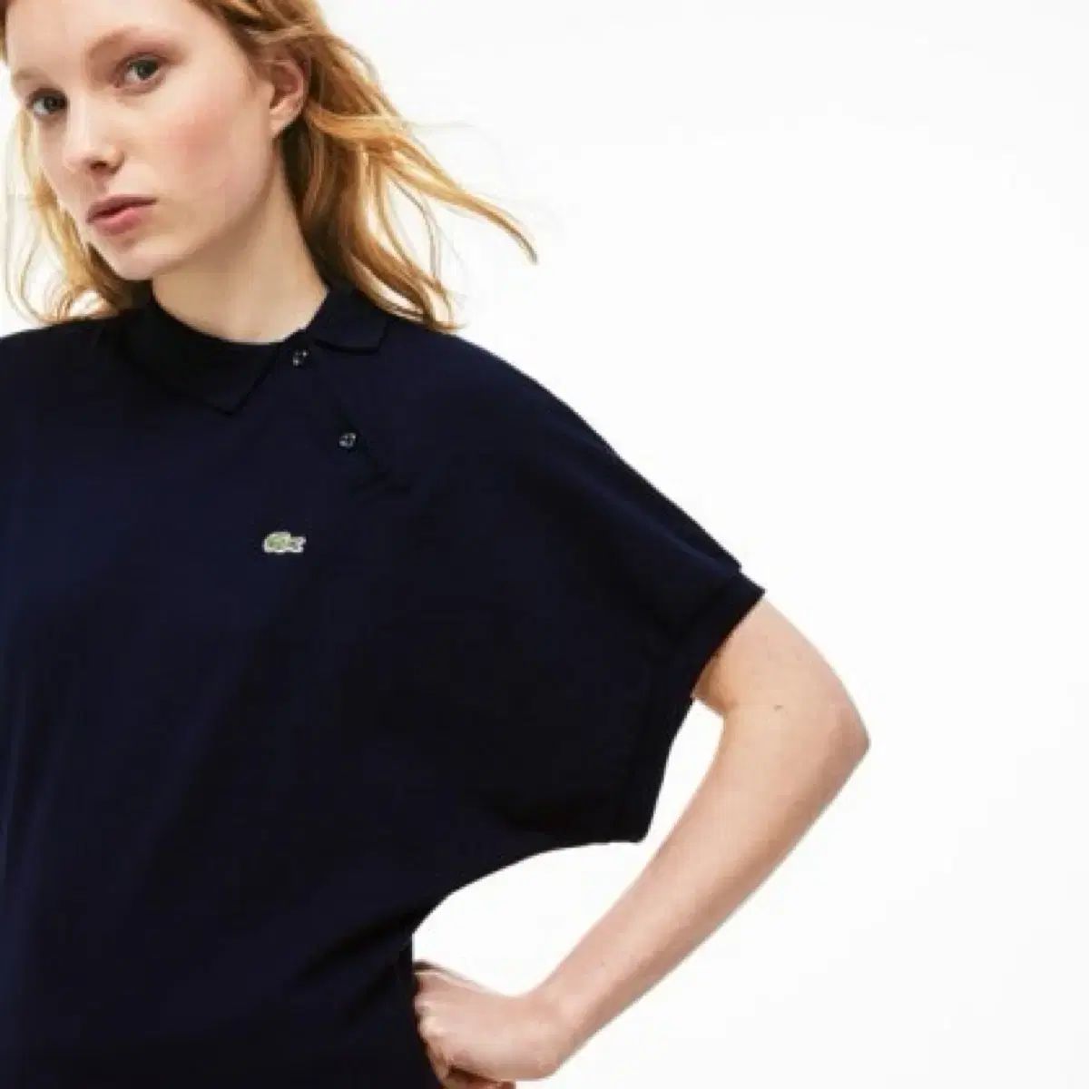 ラコステ 起毛 Tシャツ ネイビー 38