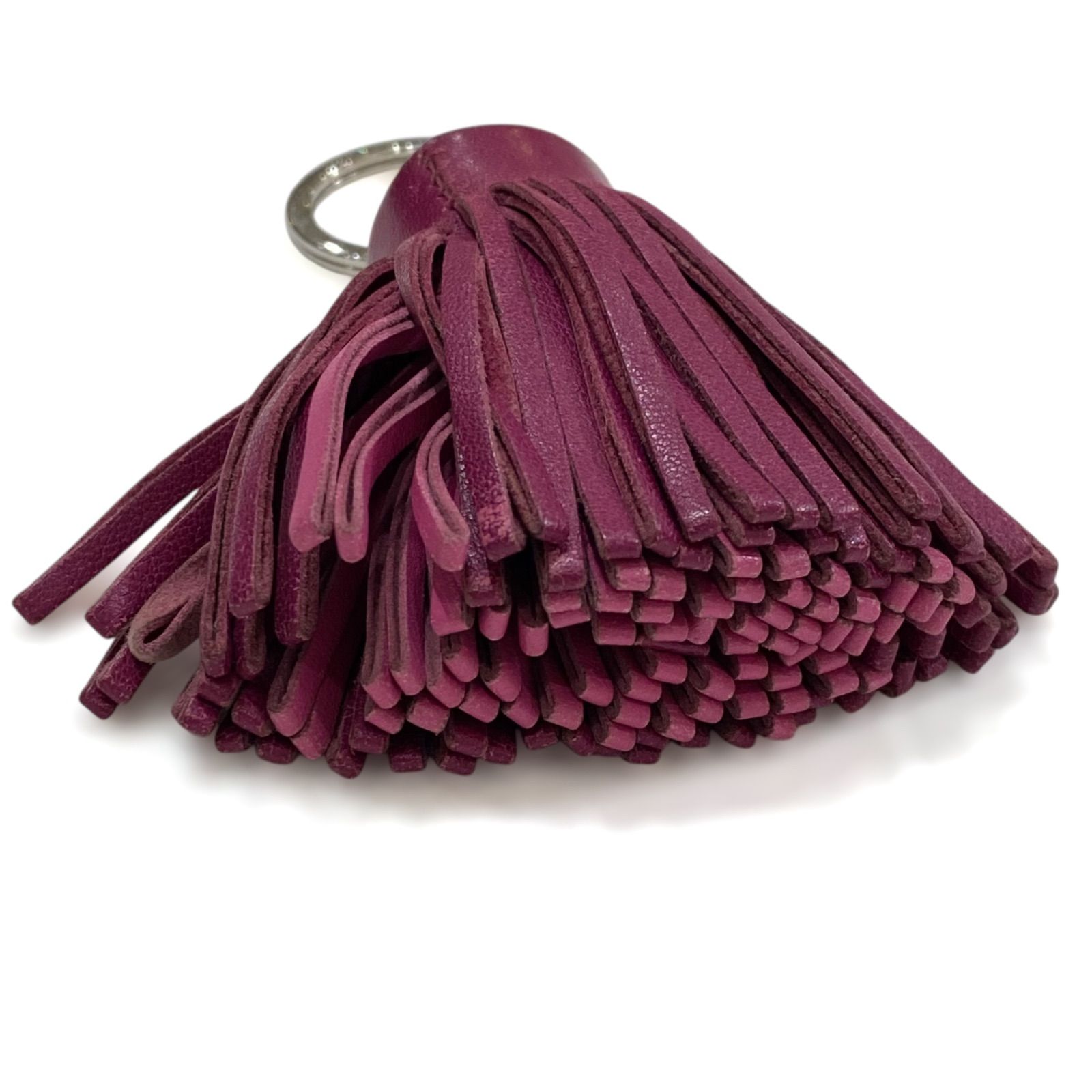 エルメス カルメン キーホルダー バッグチャーム キーリング ローズ